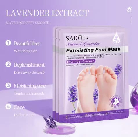 قناع القدم بخلاصة اللافندر