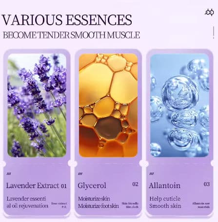 قناع القدم بخلاصة اللافندر