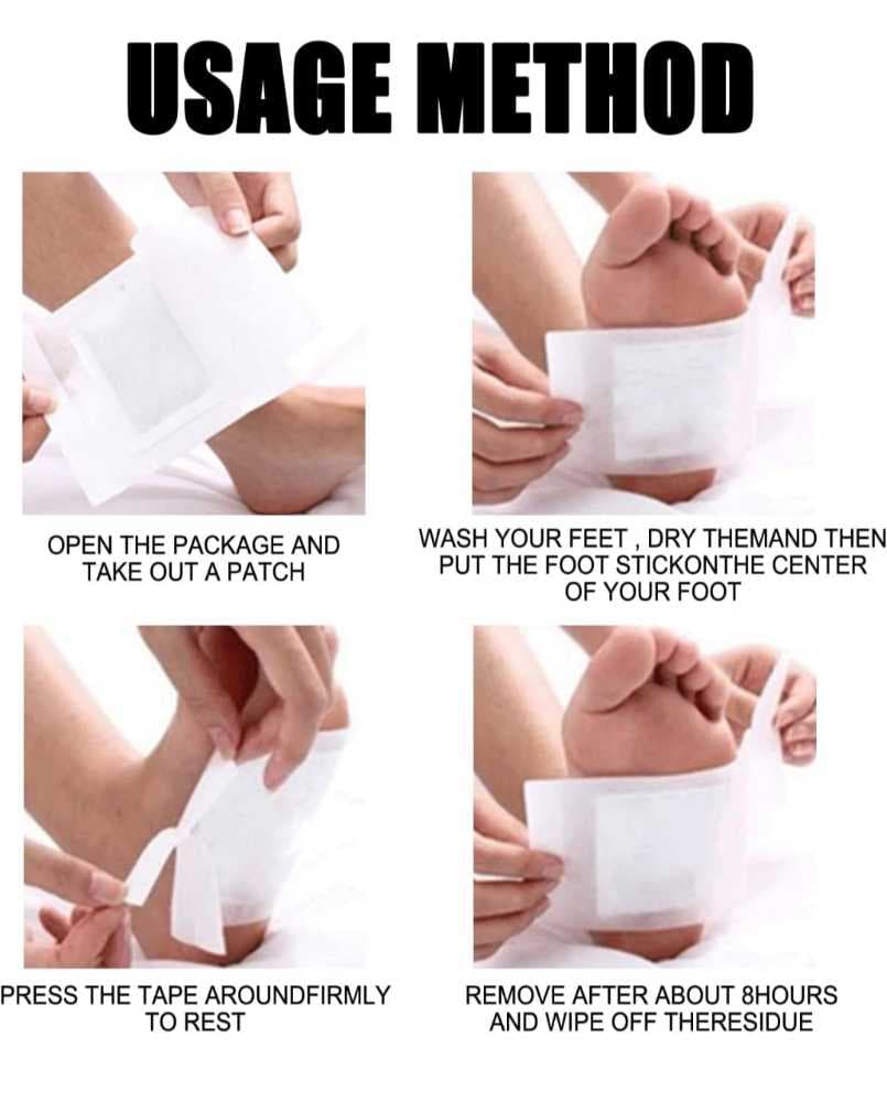 لاصقة القدم لازالة سموم الجسم