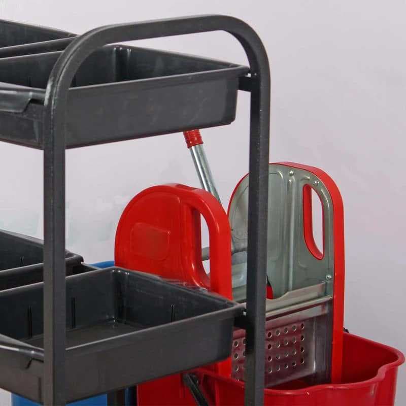 ترولي نظافة متعدد الاستخدامات حجم كبير مصنوع من الحديد