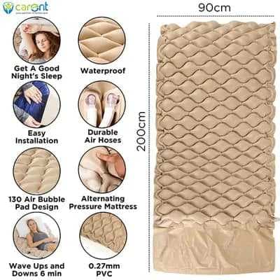 فراش هوائي مع مضخة يعمل بالتبادل  لتجنب التقرحات ومنع ألم الظهر