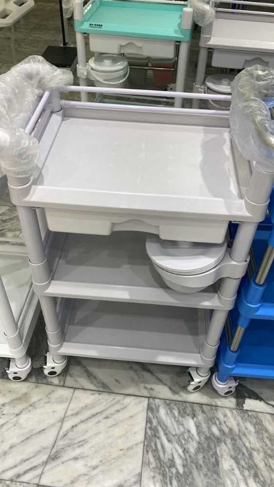 ترولي كبير ثلاثة رفوف abs