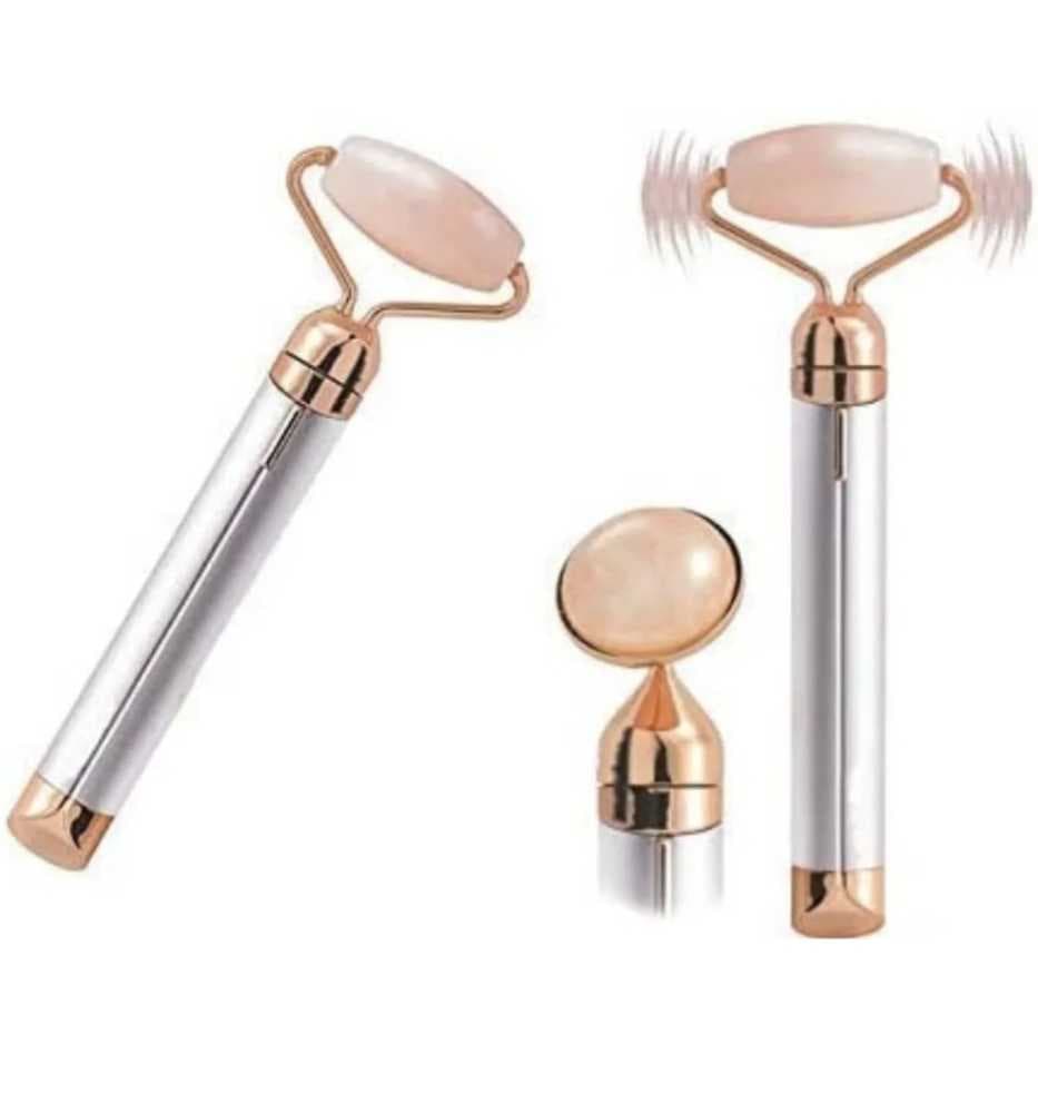 جهاز تدليك الوجه بالاهتزاز مع حجر اليشم الطبيعي