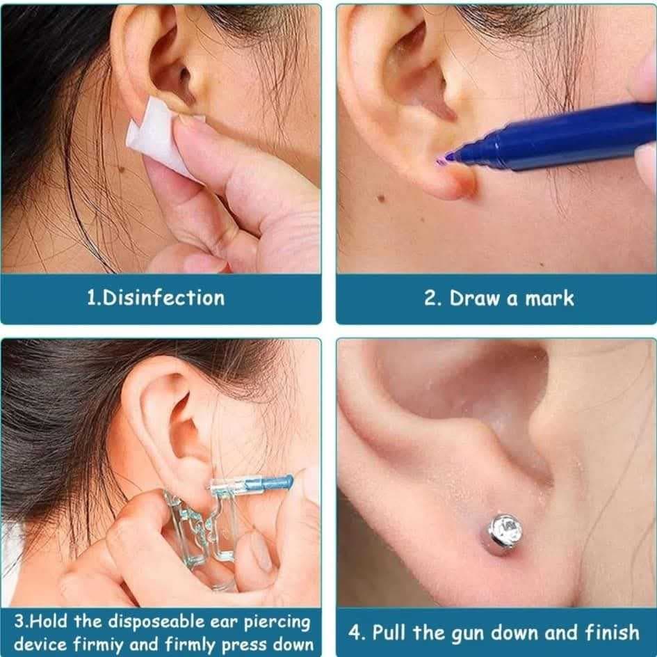 مسدس ثقب الأذن للاستخدام مرة واحدة
