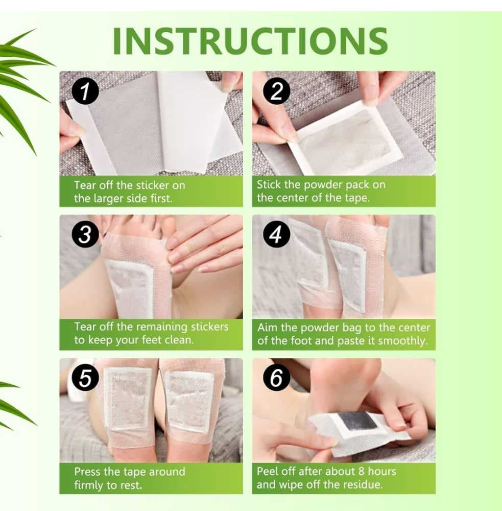 لاصقة القدم لازالة سموم الجسم